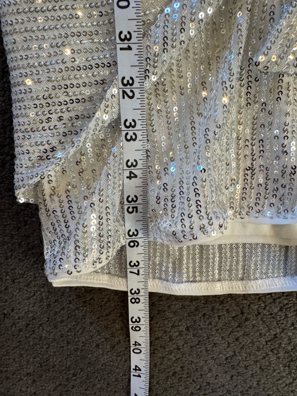 Grace Karin One-Shoulder Silver Sequin Knot Party Dress NWT - Picture 8 of 8